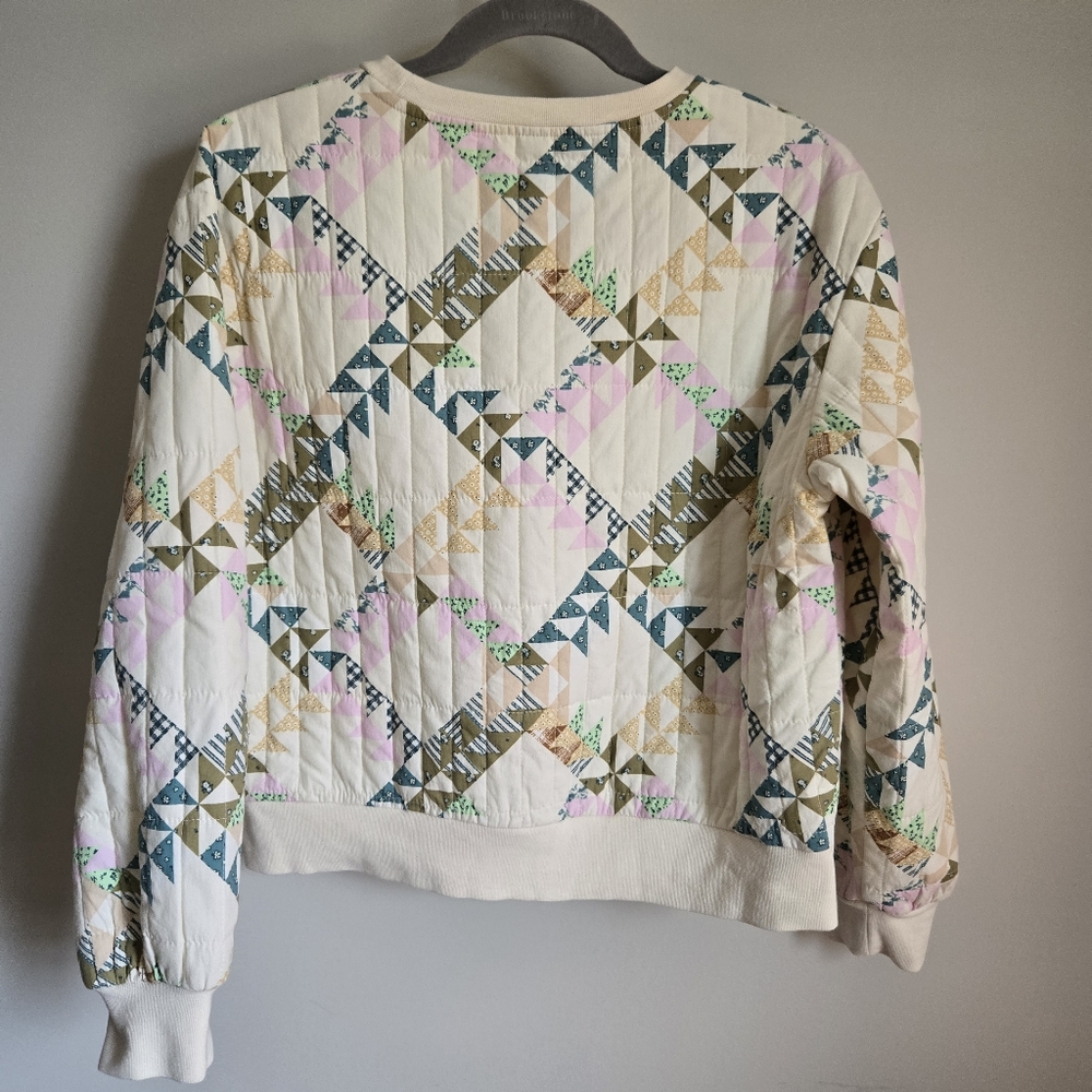 NWOT Universal Thread Patchwork Quilted Crewneck … - image 6